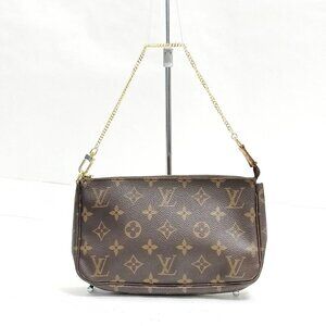 Authentic Louis Vuitton Pochette Accessories Monogram Shoulder Bag LC252-010726